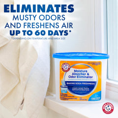 Arm & Hammer open tub with white crystals close-up highlighting easy setup