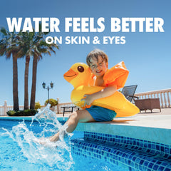 ARM & Hammer tablet in skimmer demonstrating steady buffering to support balanced pool water