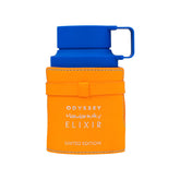 Armaf Mandarin Sky Elixir front bottle showing design and limited-edition label benefit: collectible display