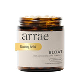 Arrae bottle front label showing product name and count, clear benefit visible