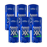 Arrid front packaging showing unscented solid sticks and brand protection