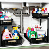 ARSTPEOE front view of two-pack organizer showing compact storage benefit