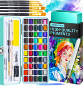 ARTISTRO open kit showing 50 pans and palette for instant painting