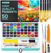 ARTISTRO front packaging showing compact travel-ready watercolor kit and colors