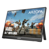 ARZOPA Z1FC front view showing crisp 16.1 inch display and vivid colors for better gaming