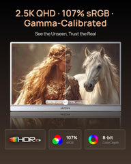 ARZOPA Z3FC panel close-up highlighting QHD detail and color fidelity