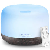 ASAKUKI diffuser front view showing sleek design and large tank for long runtime