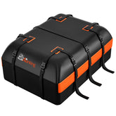 Asinking front view of rooftop carrier showing sturdy, weatherproof protection