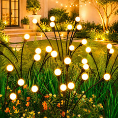 ASMAD front packaging showing 4-pack solar garden lights and benefits