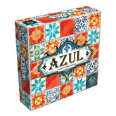 Asmodee Azul front box showing game title and colorful tiles for easy shelf recognition