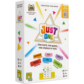 Asmodee Just One front box showing refreshed 2025 design and quick-play appeal
