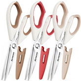 Astercook front view showing three shears and covers for organized prep