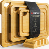 Astercook front view with stand showing organized storage and quick access