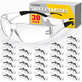 AstrivixDD front view clear safety glasses showing full coverage benefit