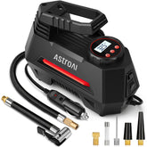 AstroAI AIRUN H front view showing compact red body and controls for easy storage