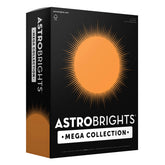 Astrobrights bright orange front stack showing bold color and value