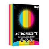 Astrobrights front package view showing bright assortment and pack size benefit