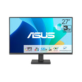 ASUS front view of 27-inch monitor showing large edge-to-edge display for immersive viewing