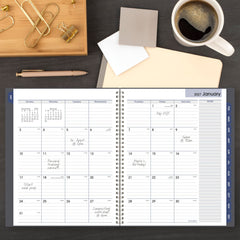AT-A-GLANCE open monthly spread offering quick scheduling visibility