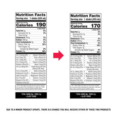 Atkins strong bottle closeup label highlighting 30g protein per serving benefit