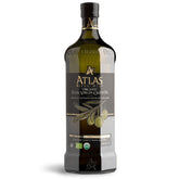 Atlas Olive Oils front bottle shot showing organic 1 L and premium look