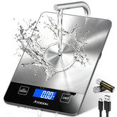 Atogou front view stainless steel scale with clear display and compact design benefit visibility