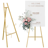 Atronor gold easel front view showing elegant display and stability