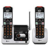 AT&T handset and base showing whole system and readable display benefit