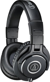 Audio-Technica ATH-M40x front view showing robust build and neutral design benefit monitoring