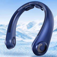AUIIAH front view showing compact neck fan and comfortable fit benefits cooling