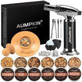 Aumpkin front packaging box showing complete smoker kit and gift-ready presentation
