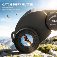 Aurosports close-up of BAK4 prism and lens coatings for clearer images