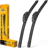 AUTOBOO front packaging showing two 22-inch blades and clear fit info for quick selection