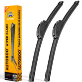 AUTOBOO front view of 26 and 16 inch wiper pack showing easy replacement benefit