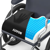 AUVON front view of cushion showing full ergonomic shape and wide support