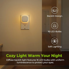 AUVON side profile with plug inserted leaving second outlet free for convenient use