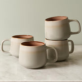 Ava Nord front view sage ash mug showing shape and rim, blends with tableware