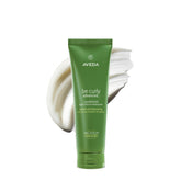 Aveda Be Curly front bottle showing packaging and product benefit