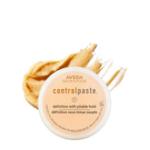 Aveda control paste front packaging showing jar and label for clear identification