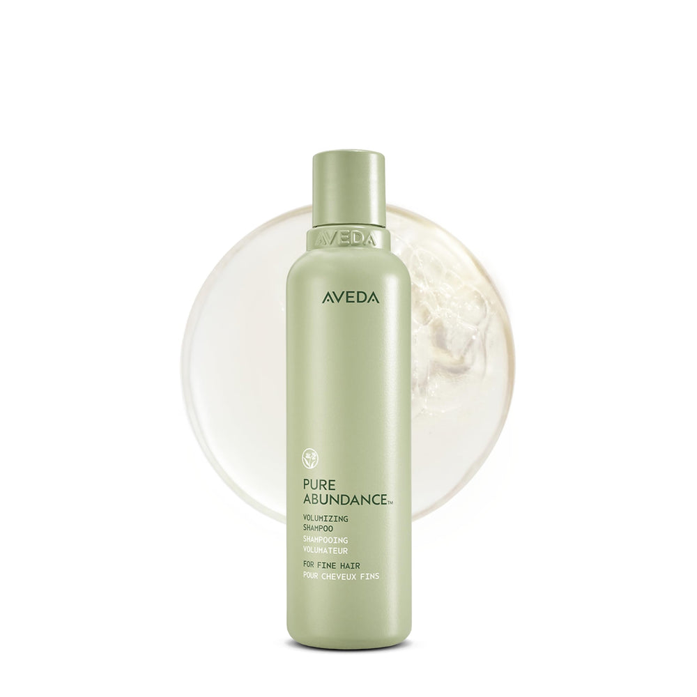 Aveda Pure Abundance front bottle shows product and brand for instant recognition