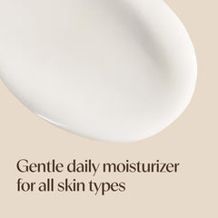 Aveeno applied on cheek demonstrating smooth finish and immediate skin comfort