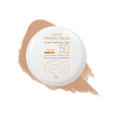Avène compact front view showing sleek case and portable design benefit