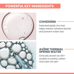 Eau Thermale Avène cream being smoothed on hand demonstrating nourishing application