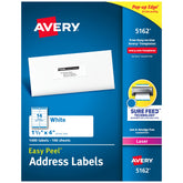 Avery front packaging showing 1,400 count and laser-optimized benefit