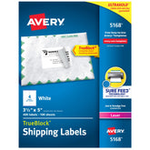 Avery front packaging showing 400 labels and product details for quick identification