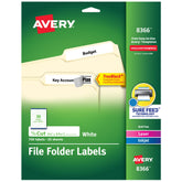 Avery front packaging showing label count and size, useful for quick inventory