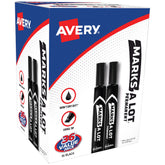 Avery front packaging showing 36 black markers for bulk supply