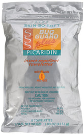 Avon SSS Bug Guard Plus pouch front view showing compact travel size and benefits