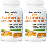 Awjsde front packaging showing the Biorootlabs turmeric bottle and clear label benefits