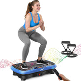 AXV vibration plate front view showing stable platform and compact design